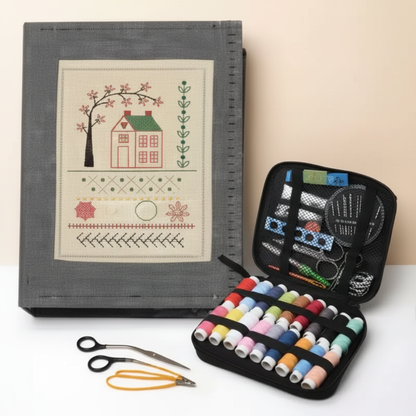 Libro de Bordado Antiestrés: Kit Completo con 60+ Diseños